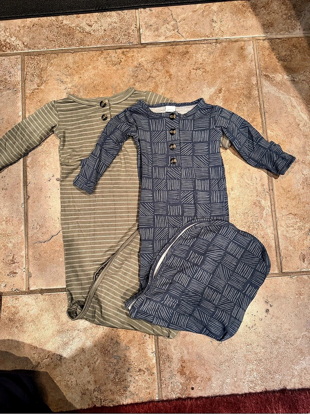 Lou Lou & Company 2 pack of newborn gowns.